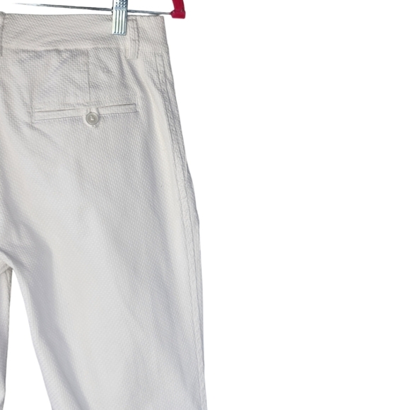 TOMMY HILFIGER Woman's White Stretch Cropped Wide Leg Pants Trousers Sz 6 - Picture 6 of 13